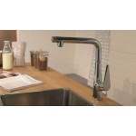 Kitchen tap Deck-mounted material: Brass, color: Chrome surface: Glossy Deck-mounted Kitchen tap Deck-mounted material: Brass, color: Chrome surface: Glossy Deck-mounted