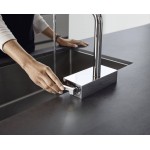 Kitchen tap Deck-mounted material: Brass with shower, color: Chrome surface: Glossy Deck-mounted Kitchen tap Deck-mounted material: Brass with shower, color: Chrome surface: Glossy Deck-mounted