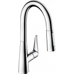 Kitchen tap Deck-mounted material: Brass with shower, color: Chrome surface: Glossy Deck-mounted