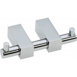 Άγκιστρο από ορείχαλκο διπλό, χρώμα: Χρωμέ επιφάνεια: Γυαλιστερή Άγκιστρα