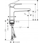 Wash basin tap Deck-mounted material: Brass mixer With push-open waste set Μ size, color: Chrome surface: Glossy Deck-mounted Wash basin tap Deck-mounted material: Brass mixer With push-open waste set Μ size, color: Chrome surface: Glossy Deck-mounted