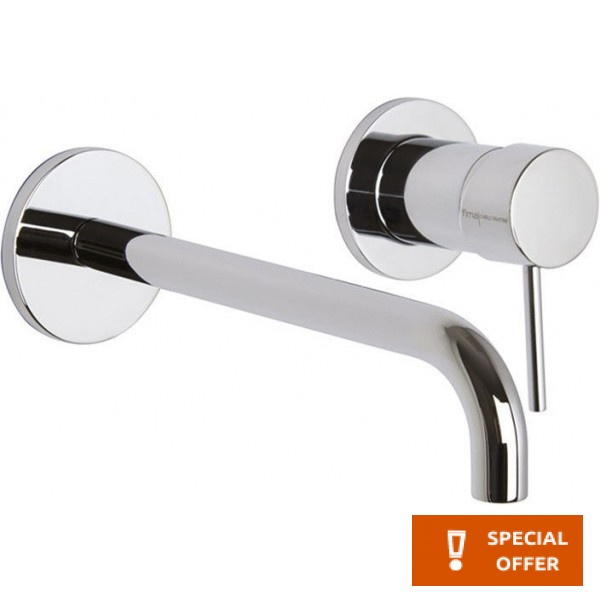 Wash basin tap Wall-mounted concealed - complete set 2 holes material: Brass With push-open waste set 20,2cm, color: Chrome surface: Glossy Wall-mounted - external part Wash basin tap Wall-mounted concealed - complete set 2 holes material: Brass With push-open waste set 20,2cm, color: Chrome surface: Glossy Wall-mounted - external part