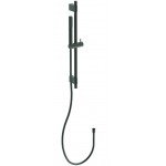 Βέργα ντους 60cm από ορείχαλκο stick, magnetic grey με τηλέφωνο & σπιράλ, χρώμα: Γκρι επιφάνεια: Βουρτσισμένη Βέργες ντους