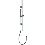 Βέργα ντους 90cm από ορείχαλκο stick, magnetic grey με τηλέφωνο & σπιράλ, χρώμα: Γκρι επιφάνεια: Βουρτσισμένη Βέργες ντους