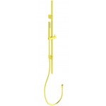 Βέργα ντους 90cm από ορείχαλκο stick, brushed gold με τηλέφωνο & σπιράλ, χρώμα: Χρυσό επιφάνεια: Βουρτσισμένη Βέργες ντους