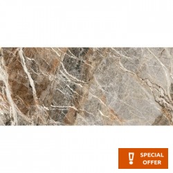 Πλακάκια δαπέδου 119,7x239,7 Ιταλίας glossy, 6mm, στυλ: μαρμάρου rettificato Α’ διαλογής επιφάνεια: Γυαλιστερή, απόχρωση: Καφέ Πλακάκια φόντο