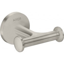 Άγκιστρο από ορείχαλκο διπλό stainless steel optic, χρώμα: Χρωμέ επιφάνεια: Βουρτσισμένη Άγκιστρα