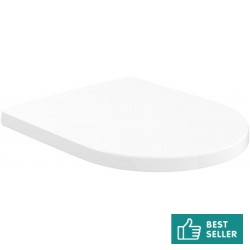 Toilet-seat soft closing, style: Wrapover, color: White Toilet seats & covers