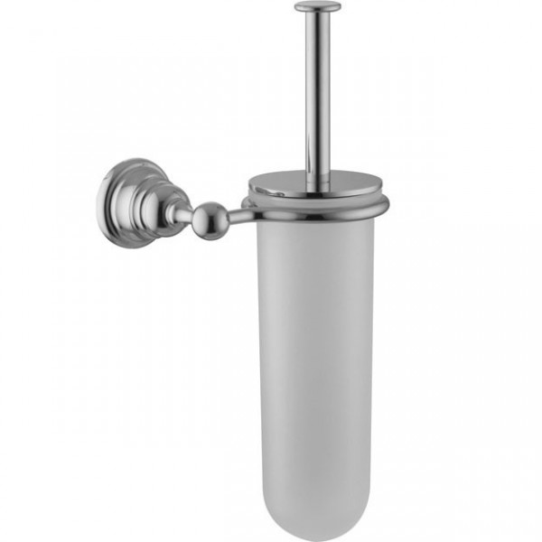 Brush (broom) material: Brass Wall-mounted, color: Chrome surface: Glossy Toilet brush holders Brush (broom) material: Brass Wall-mounted, color: Chrome surface: Glossy Toilet brush holders