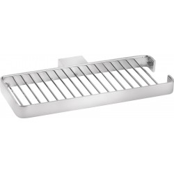 Sponge box material: Brass Single Single-mounted flat 25x12x2, color: Chrome surface: Glossy Shower baskets