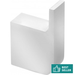 Hook Flat wall mounted material: Brass single, color: Chrome surface: Glossy