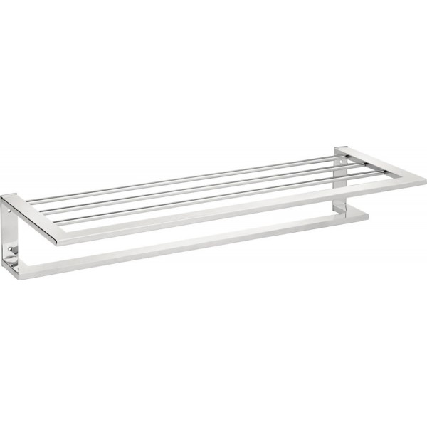 Shelve for towel 60x21x11 material: Brass Wall-hung, color: Chrome surface: Glossy Shelves for towels