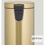 Χαρτοδοχείο από ορείχαλκο Φ17x26, Gold PVD 3 lt επιδαπέδιος τύπος κλειστό, χρώμα: Χρυσό επιφάνεια: Γυαλιστερή Χαρτοδοχεία Χαρτοδοχείο από ορείχαλκο Φ17x26, Gold PVD 3 lt επιδαπέδιος τύπος κλειστό, χρώμα: Χρυσό επιφάνεια: Γυαλιστερή Χαρτοδοχεία