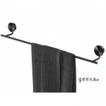 Towel 60cm brushed black PVD Fixed material: Brass single, color: Black surface: Brushed Towel rails