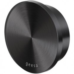 Άγκιστρο από ορείχαλκο μονό Φ5,4cm, brushed black PVD, χρώμα: Μαύρο επιφάνεια: Βουρτσισμένη
