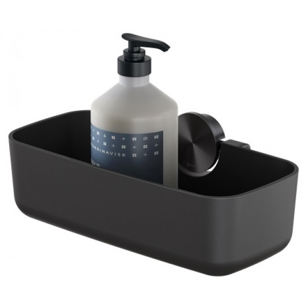 Sponge box material: Brass Single Single-mounted deep 25x11,8cm, brushed black PVD, color: Black surface: Brushed Shower baskets Sponge box material: Brass Single Single-mounted deep 25x11,8cm, brushed black PVD, color: Black surface: Brushed Shower baskets