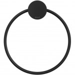 Towel ring closed material: Brass, color: Black surface: Matt Towel rings Towel ring closed material: Brass, color: Black surface: Matt Towel rings