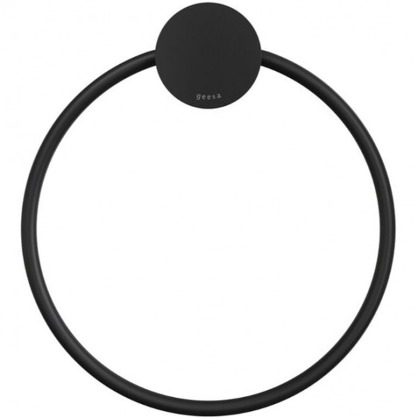 Towel ring closed material: Brass, color: Black surface: Matt Towel rings Towel ring closed material: Brass, color: Black surface: Matt Towel rings