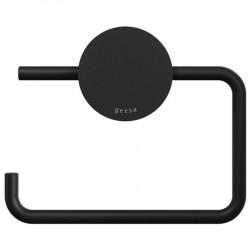 Paper holder ring style material: Brass, color: Black surface: Matt Toilet paper holders
