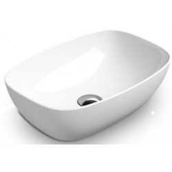 Washbasin Free standing 50x35x16 material: Porcelain With one hole Without overflow, color: White surface: Glossy Free standing