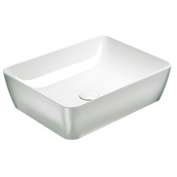 Washbasin Free standing 50x38x14 material: Porcelain With one hole Without overflow, color: White/Silvered surface: Glossy Free standing