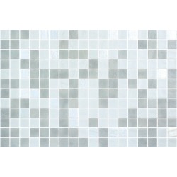 Ψηφίδα 2,5x2,5 Ισπανίας, σχήμα: Τετράγωνο Α’ διαλογής επιφάνεια: Γυαλιστερή, απόχρωση: Λευκό/Γκρι Ψηφίδες