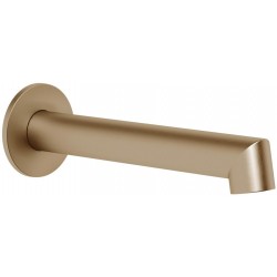 Εκροή (στόμιο) 20,6cm επίτοιχος τύπος Brass Brushed PVD από ορείχαλκο, χρώμα: Χρυσό επιφάνεια: Βουρτσισμένη Στόμια (ρουξούνια)