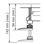 Πόδι στήριγμα καναλιού 94-142mm, σετ 4 τεμ. από πλαστικό Tece Πόδι στήριγμα καναλιού 94-142mm, σετ 4 τεμ. από πλαστικό Tece