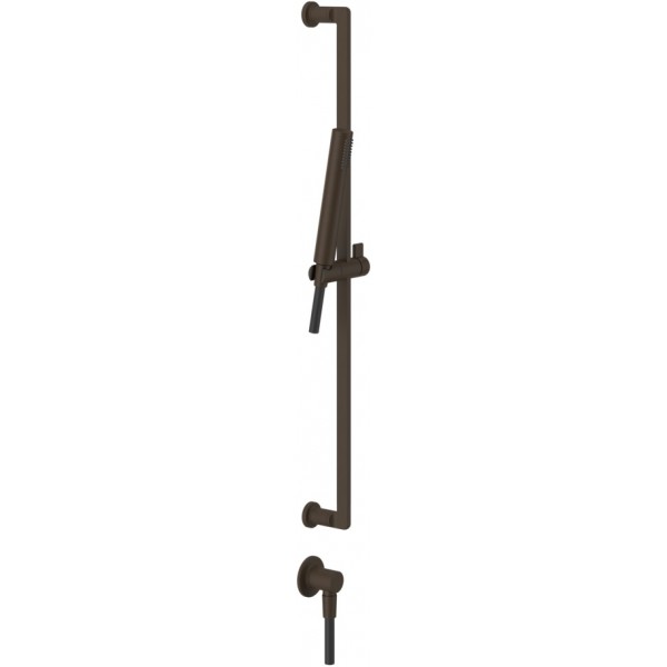 Βέργα ντους 80cm από ορείχαλκο Dark Bronze με τηλέφωνο, σπιράλ & παροχή, χρώμα: Μπρονζέ επιφάνεια: Βουρτσισμένη Βέργες ντους Βέργα ντους 80cm από ορείχαλκο Dark Bronze με τηλέφωνο, σπιράλ & παροχή, χρώμα: Μπρονζέ επιφάνεια: Βουρτσισμένη Βέργες ντους