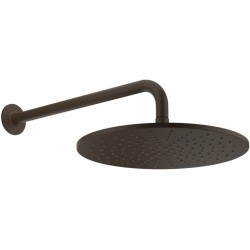 Shower head Wall-mounted 30x30 material: Brass, style: 1 spray, color: Bronze surface: Brushed Overhead showers