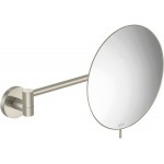 Make up mirror material: Brass Wall-mounted, color: Chrome surface: Brushed Makeup mirrors
