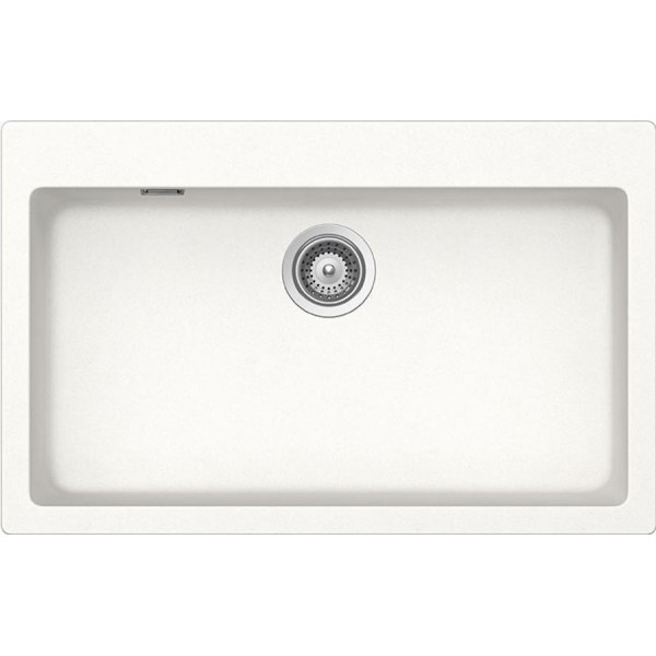 Sink Granite 79x50 free nested 1 bowl Alpina/ Superwhite, color: White Granite