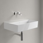 Νιπτήρας επίτοιχος 60x42x13,5 χωρίς υπερχείλιση, white alpine με 1 γούρνα χωρίς κολώνα χωρίς οπή  από πορσελάνη, χρώμα: Λευκό επιφάνεια: Γυαλιστερή Επίτοιχοι
