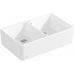Sink Ceramic 79,5x50 surface: Matt free nested 2 cabinet, color: White Ceramic