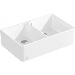 Sink Ceramic 79,5x50 surface: Matt free nested 2 cabinet, color: White Ceramic
