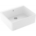 Νεροχύτης κεραμικός 59,5x50 επιφάνεια: Λεία ματ χωρίς πάγκο ένθετος 1 γούρνα με απλή βαλβίδα, stone white, χρώμα: Λευκό Κεραμικοί