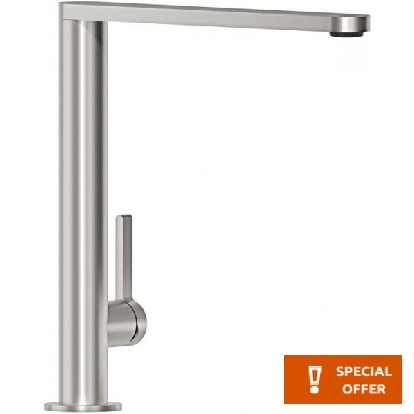 Kitchen tap Deck-mounted material: Inox, color: Chrome surface: Brushed Deck-mounted