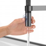 Kitchen tap Deck-mounted material: Inox with shower anthracite, color: Black surface: Matt Deck-mounted Kitchen tap Deck-mounted material: Inox with shower anthracite, color: Black surface: Matt Deck-mounted