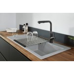 Kitchen tap Deck-mounted material: Inox with shower, color: Black surface: Matt Deck-mounted Kitchen tap Deck-mounted material: Inox with shower, color: Black surface: Matt Deck-mounted