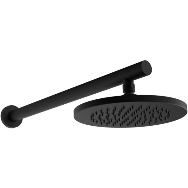 Shower head Wall-mounted 21,9x21,9 material: Brass, style: 1 spray, color: Black surface: Matt Shower head Wall-mounted 21,9x21,9 material: Brass, style: 1 spray, color: Black surface: Matt Overhead showers