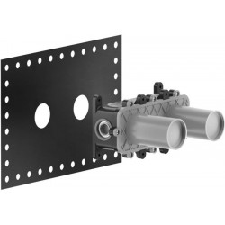 Shower tap Wall-mounted concealed part 2 way brushed steel Wall-mounted - concealed part