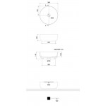 Furniture base with washbasin 52x52x76 material: Wood composite 1 basin countertop, color: Grey Cabinets with wash basin