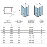 Shower enclosure Linear 90x200 8mm sliding surface: Glossy, color: Chrome Linear Shower enclosure Linear 90x200 8mm sliding surface: Glossy, color: Chrome Linear