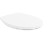 Toilet-seat soft closing, style: Sandwich quick release, white alpin Slim, color: White Toilet seats & covers