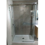 Shower enclosure Rectangle 69x119x200 8mm sliding surface: Glossy, color: Chrome Shower enclosure Rectangle 69x119x200 8mm sliding surface: Glossy, color: Chrome Rectangular