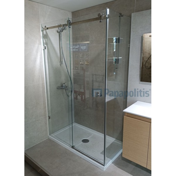 Shower enclosure Rectangle 69x119x200 8mm sliding surface: Glossy, color: Chrome Shower enclosure Rectangle 69x119x200 8mm sliding surface: Glossy, color: Chrome Rectangular