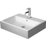 Νιπτήρας επίτοιχος 60x47x13,5 με 1 γούρνα με οπή στη μέση με υπερχείλιση / χωρίς κολώνα από πορσελάνη, χρώμα: Λευκό επιφάνεια: Γυαλιστερή Επίτοιχοι