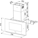 Απορροφητήρας καμινάδα επίτοιχη 80cm 250 W κάθετος, χρώμα: Μαύρο Καμινάδες επίτοιχες Απορροφητήρας καμινάδα επίτοιχη 80cm 250 W κάθετος, χρώμα: Μαύρο Καμινάδες επίτοιχες