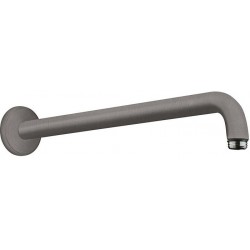 Arm 38,9cm brushed black chrome, G ½ Wall-mounted material: Brass, color: Dark Grey surface: Brushed Shower arms