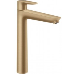 Wash basin tap Deck-mounted for free-standing washbasin material: Brass mixer With pop-up waste set 240,brushed bronze, color: Bronze surface: Brushed Deck-mounted